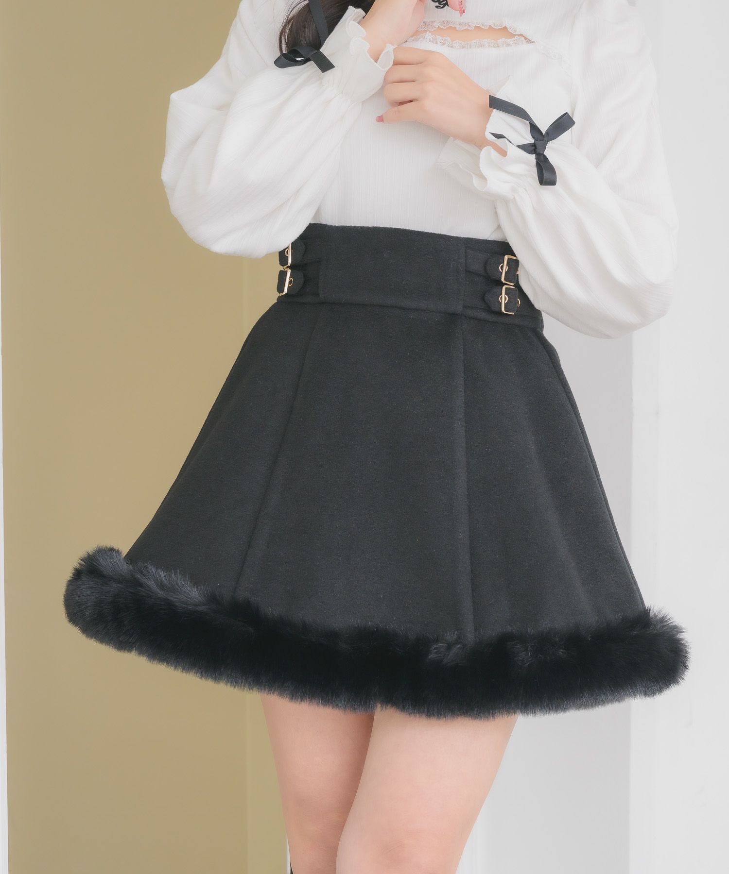 裾ファースカート | Rlab store