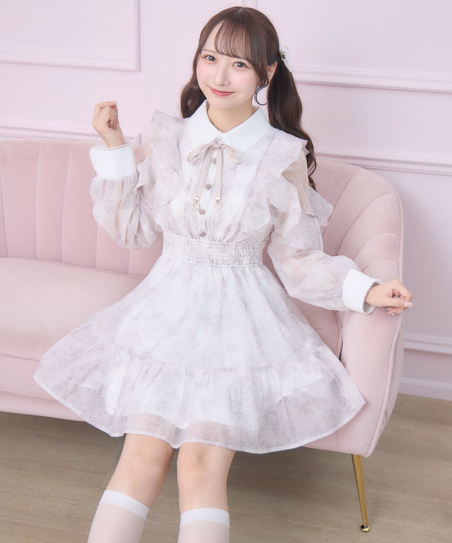 ROJITA 花柄ミニワンピース 花柄ミニワンピース | Rlab store