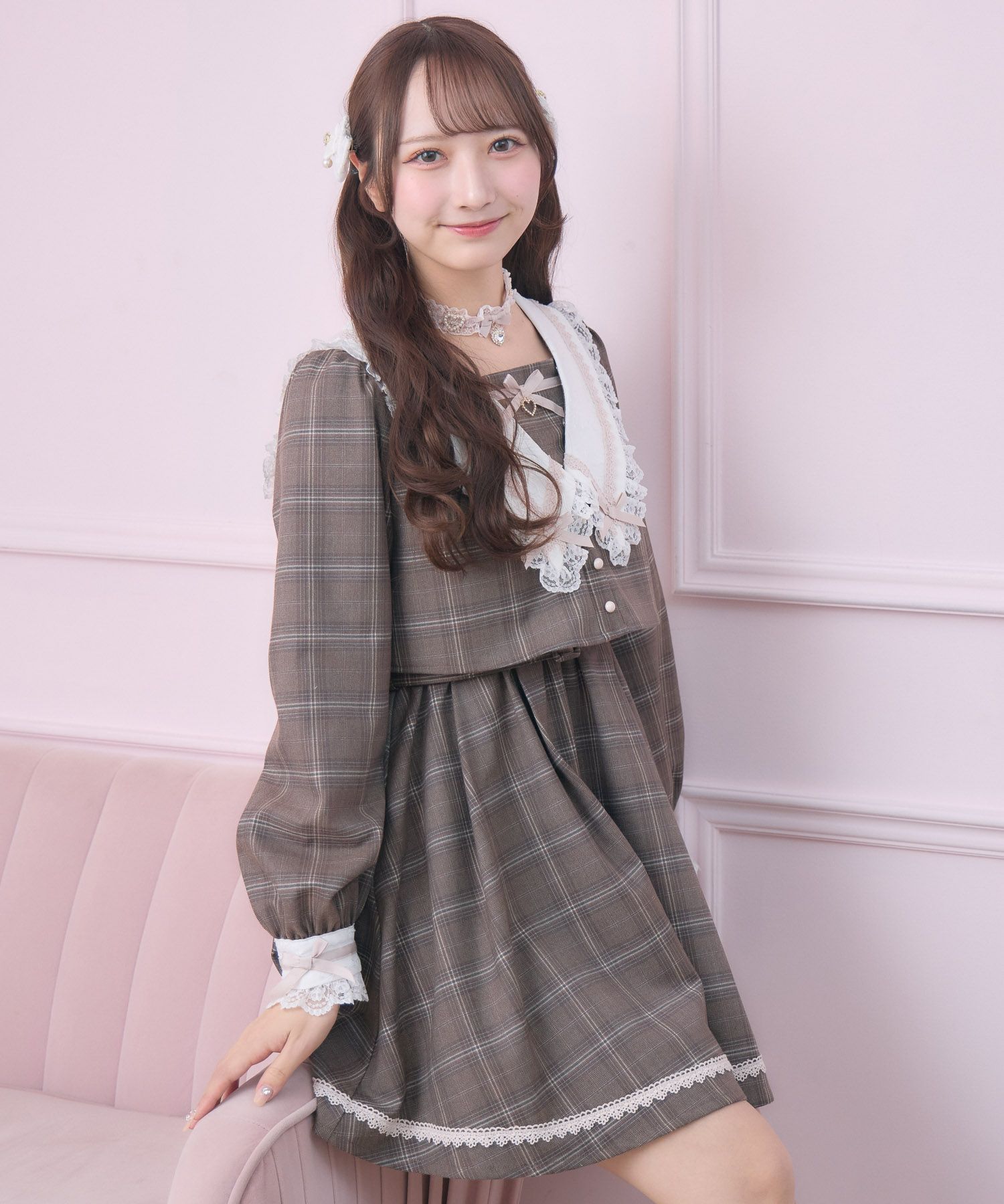 レイヤード配色セーラーワンピース | Rlab store