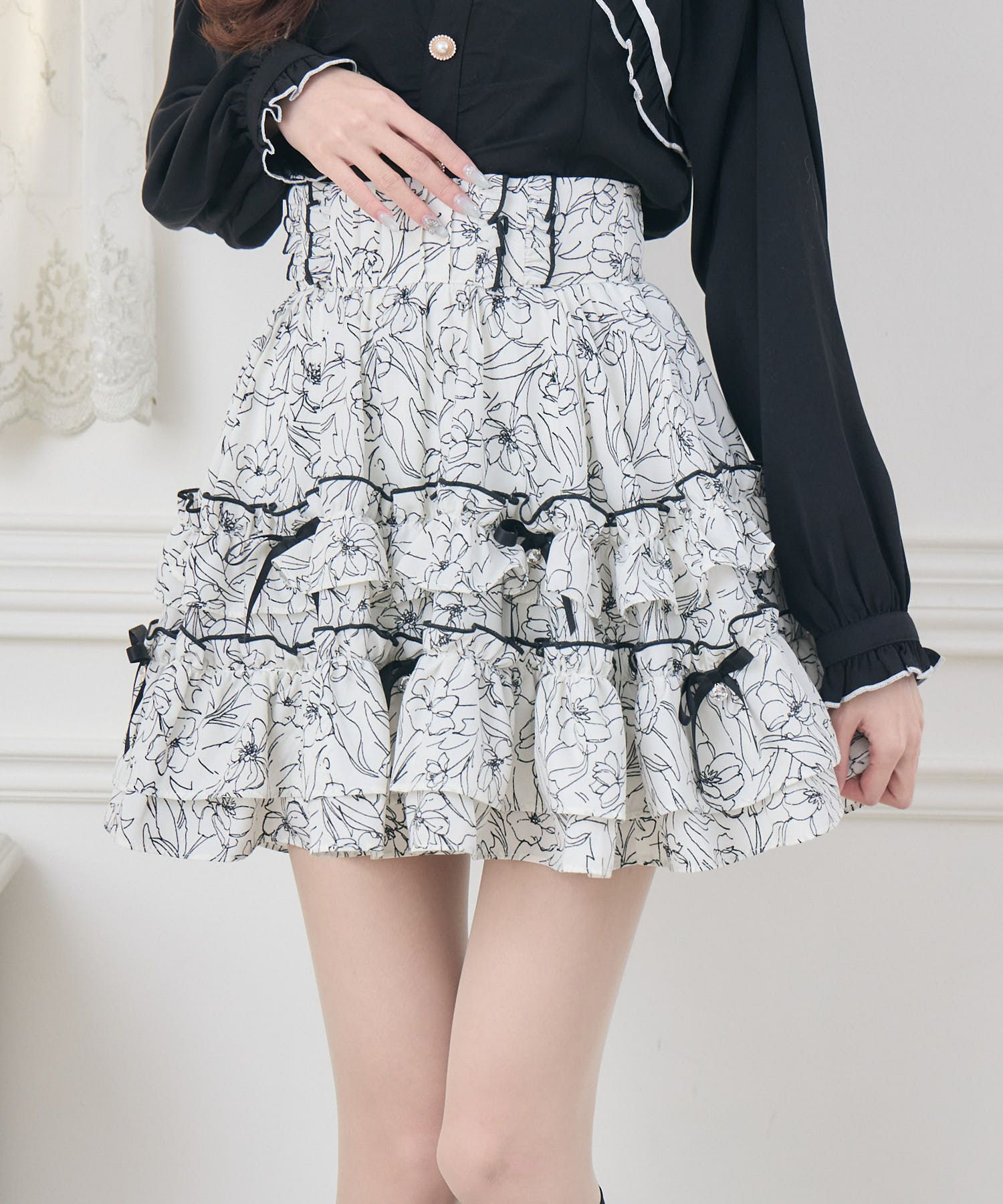 ラッフルフリルティアードスカート SNIDEL｜ラッフルフリルティアードスカート | Rakuten Fashion(楽天